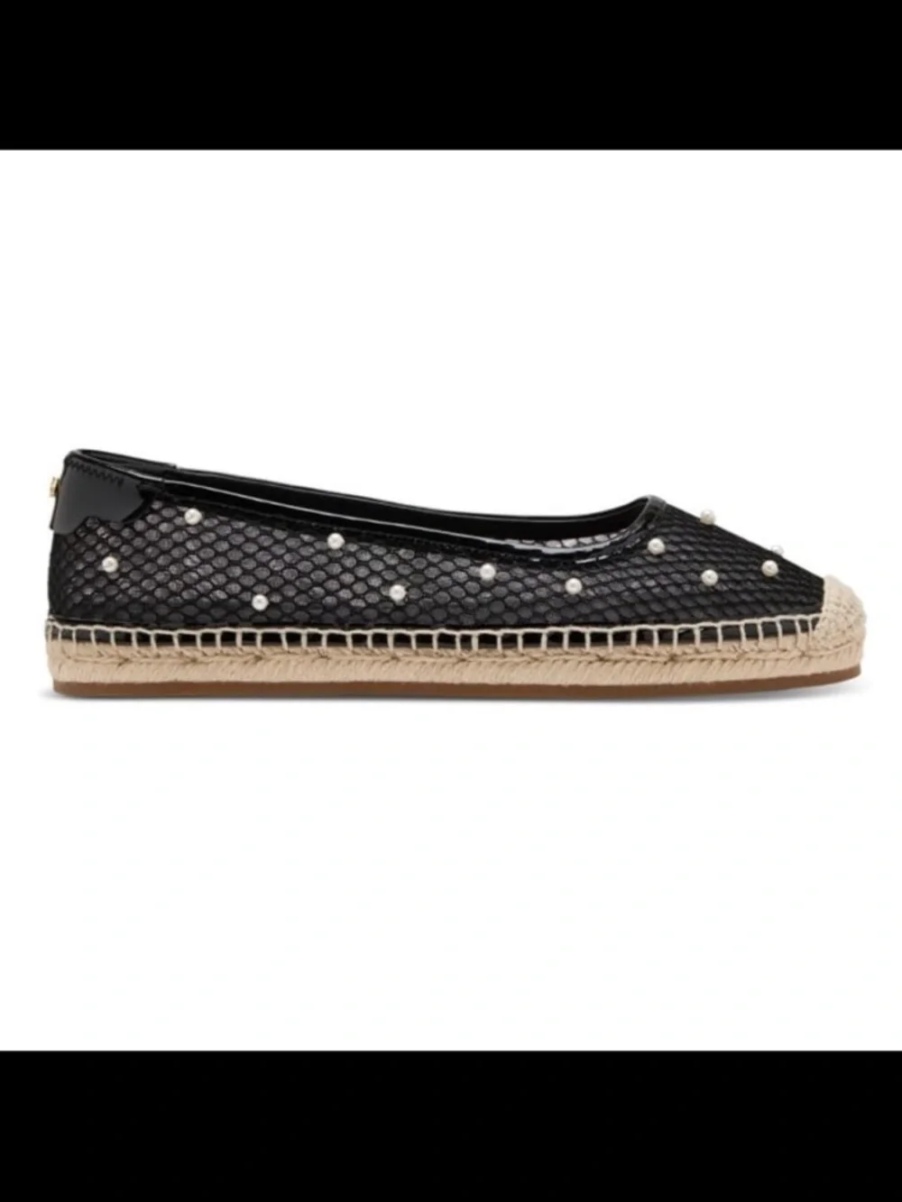 NWB Kate spade NY women’s pearl fishnet espadrille flat size 9